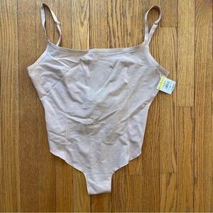 SKIMS Sheer Thong Body Suit Tan Size XL NWT